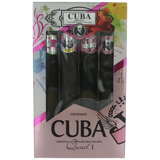 Cuba Quad I by Cuba 4 Piece Gift Set for Women