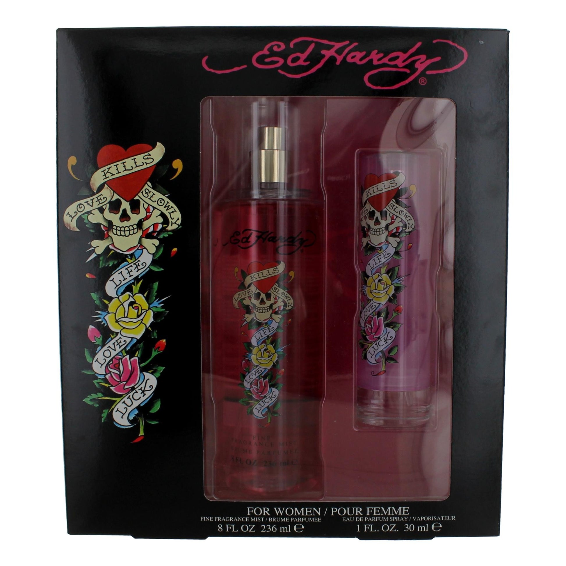 Ed Hardy by Christian Audigier 2 Piece Gift Set for Women