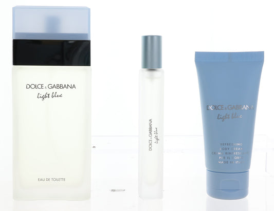 Light Blue by Dolce & Gabbana 3 Piece Gift Set for Women