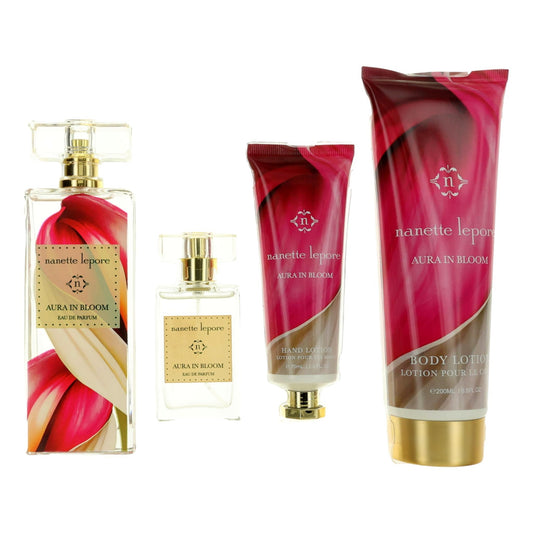 Aura In Bloom by Nanette Lepore 4 Piece Gift Set for Women