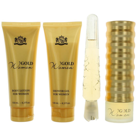 Gold by New Brand 4 Piece Gift Set for Women