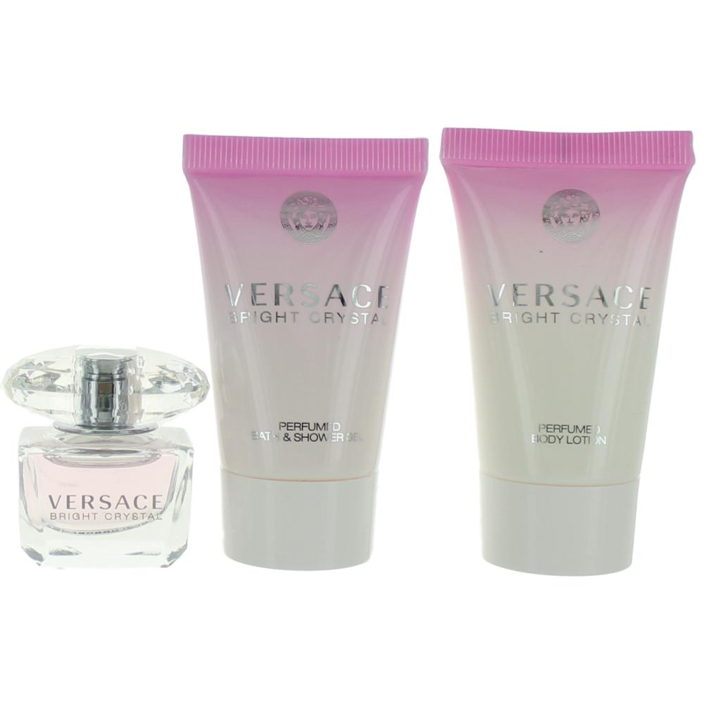 Versace Bright Crystal by Versace 3 Piece Mini Gift Set for Women