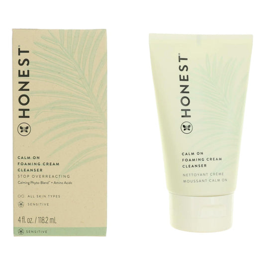 Honest Calm On Foaming Cream Cleanser by Honest 4 oz Face Cleanser