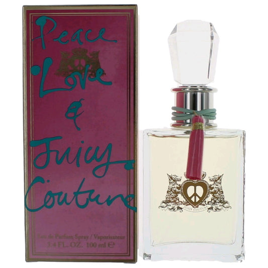 Peace Love & Juicy Couture by Juicy Couture 3.4 oz Eau de Parfum Spray Perfume for Women