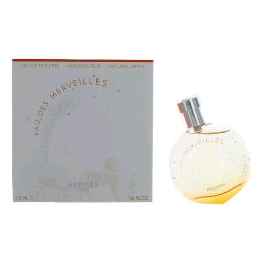 Eau Des Merveilles by Hermes 1.6 oz Eau de Toilette Spray Perfume for Women