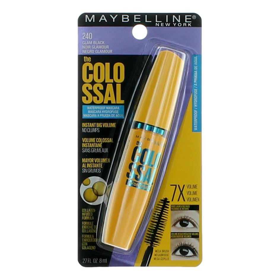 Maybelline The Colosal Waterproof Mascara by Maybelline 0.27 oz - 240 Glam Black