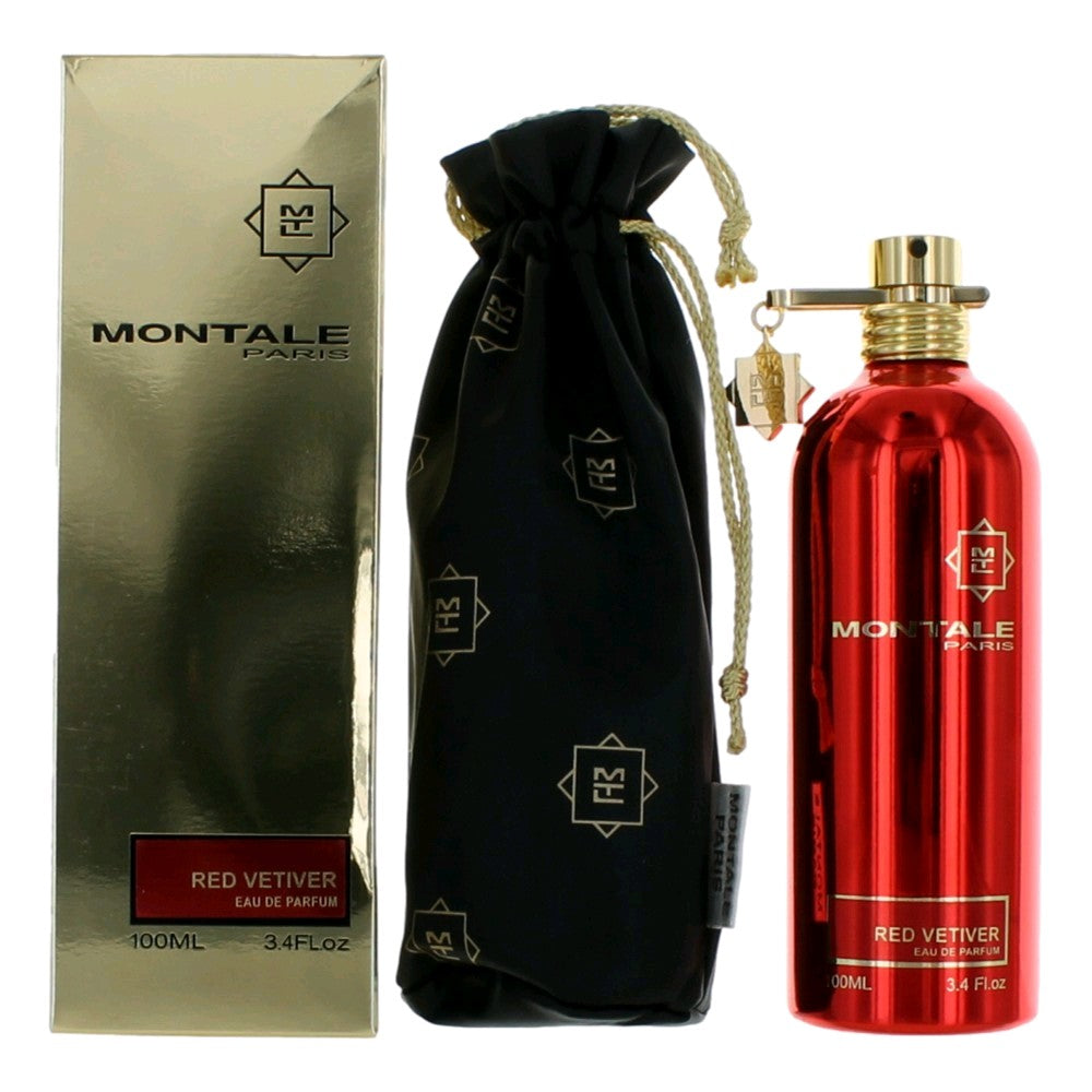 Montale Red Vetiver by Montale 3.4 oz Eau de Parfum Spray Cologne for Men