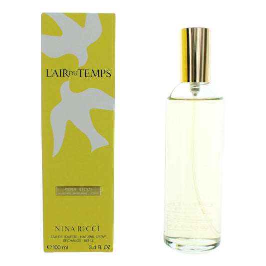 L'air du Temps by Nina Ricci 3.4 oz Eau de Toilette Refill Spray Perfume for Women