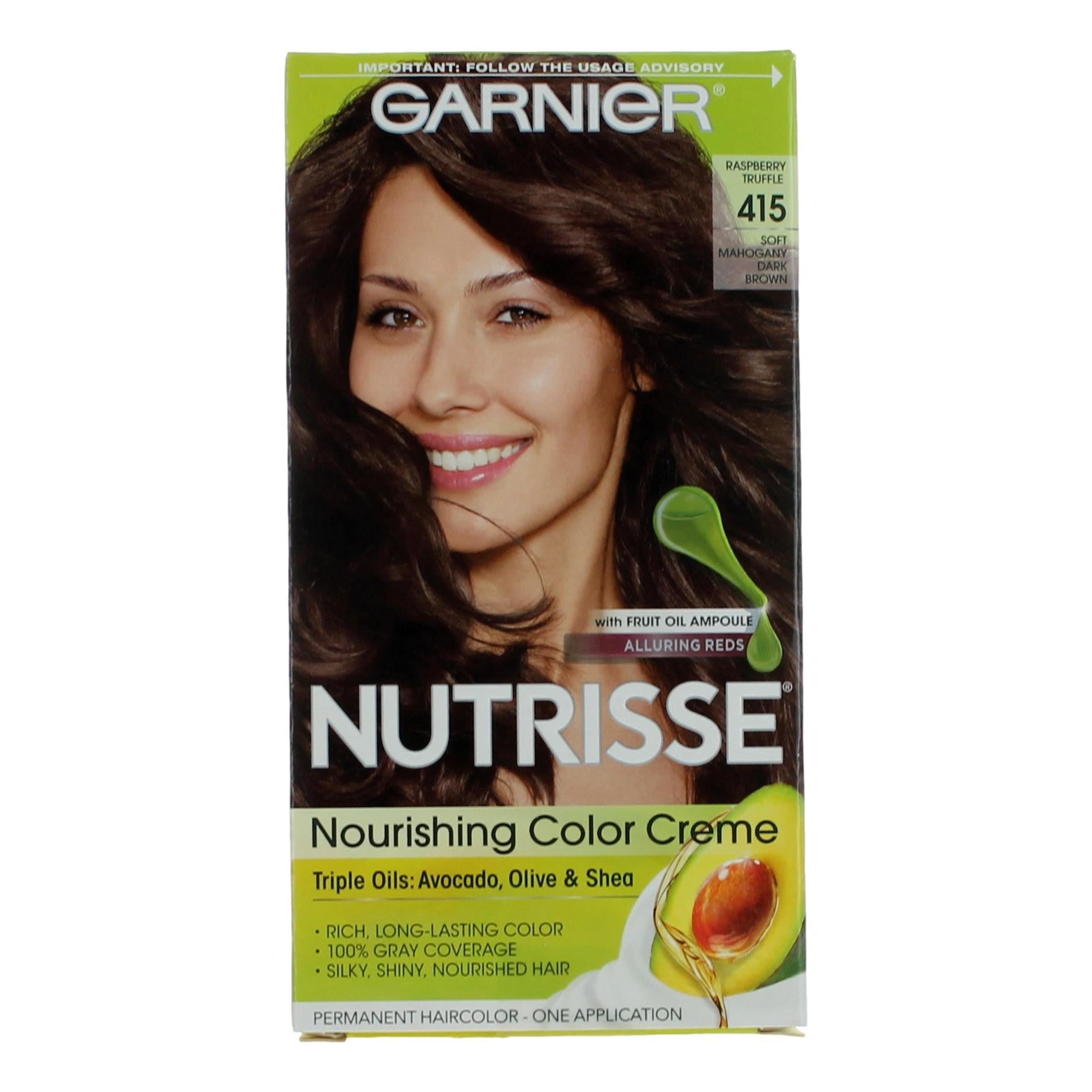 Garnier Hair Color Nutrisse Coloring Creme by Garnier Hair Color- Raspberry Truffle 415