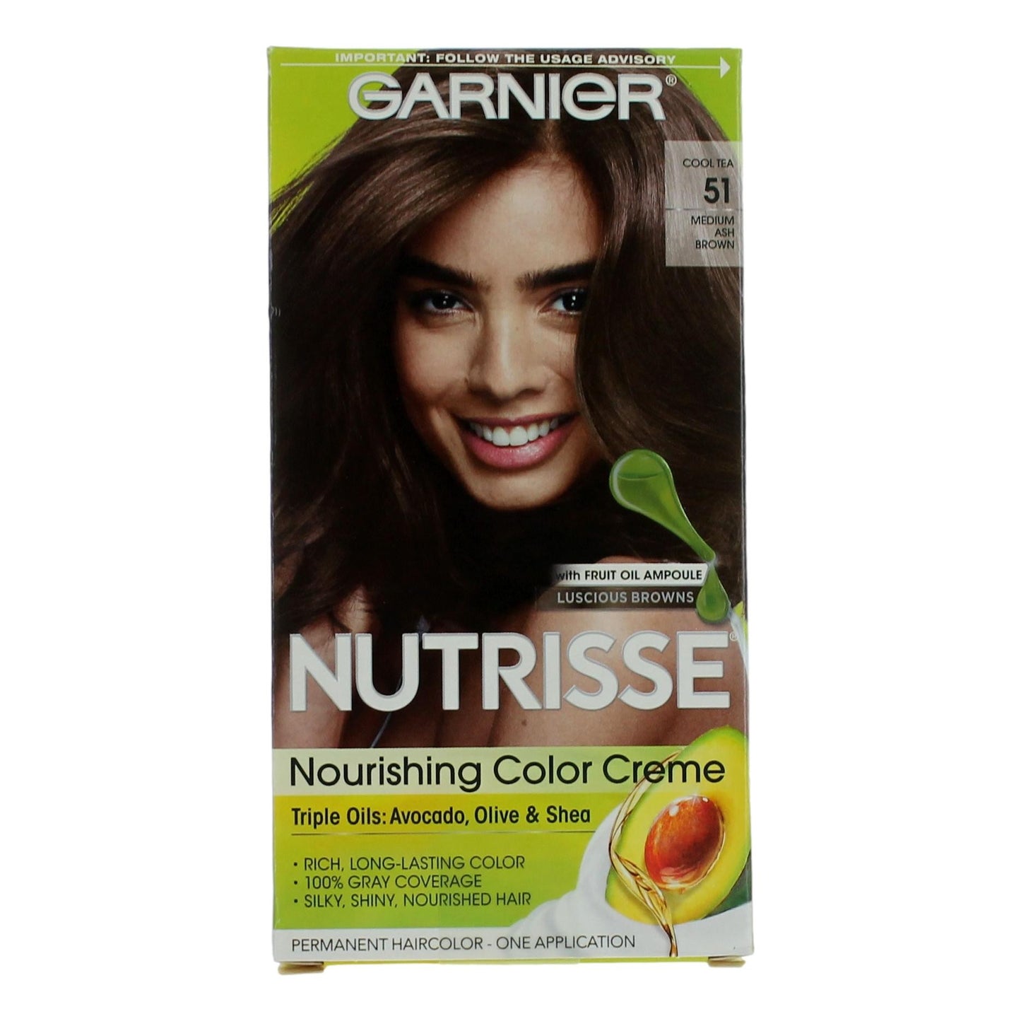 Garnier Hair Color Nutrisse Coloring Creme by Garnier Hair Color- Cool Tea 51