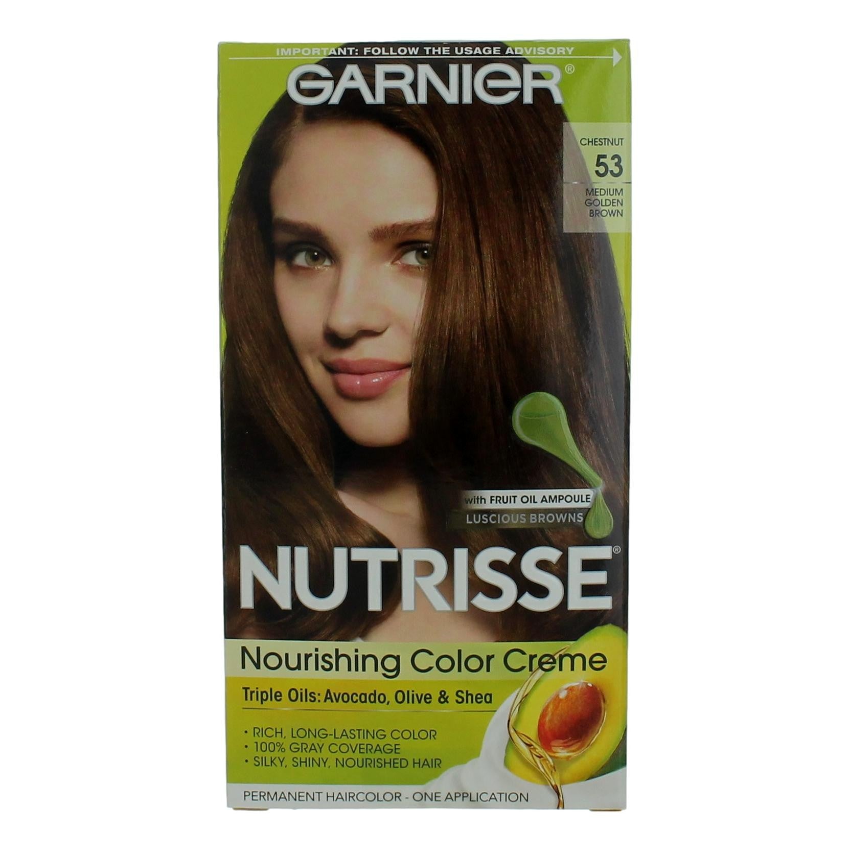 Garnier Hair Color Nutrisse Coloring Creme by Garnier Hair Color- Chestnut 53