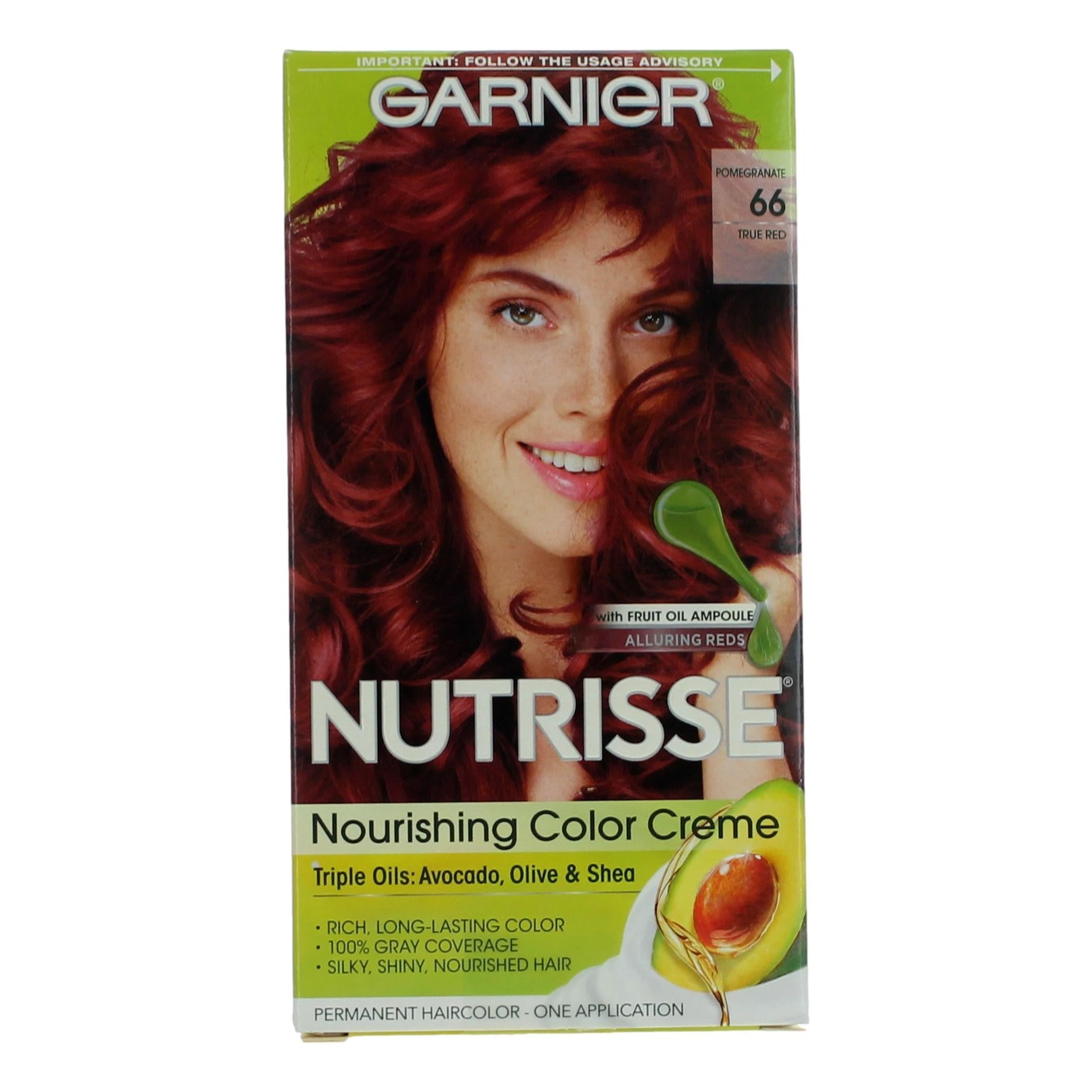 Garnier Hair Color Nutrisse Coloring Creme by Garnier Hair Color- Pomegranate 66