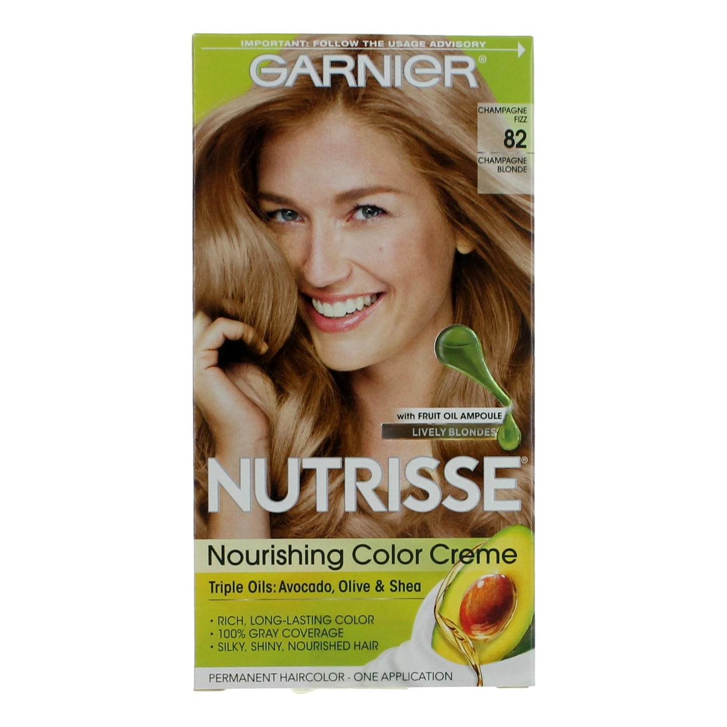 Garnier Hair Color Nutrisse Coloring Creme by Garnier Hair Color- Champagne Fizz 82