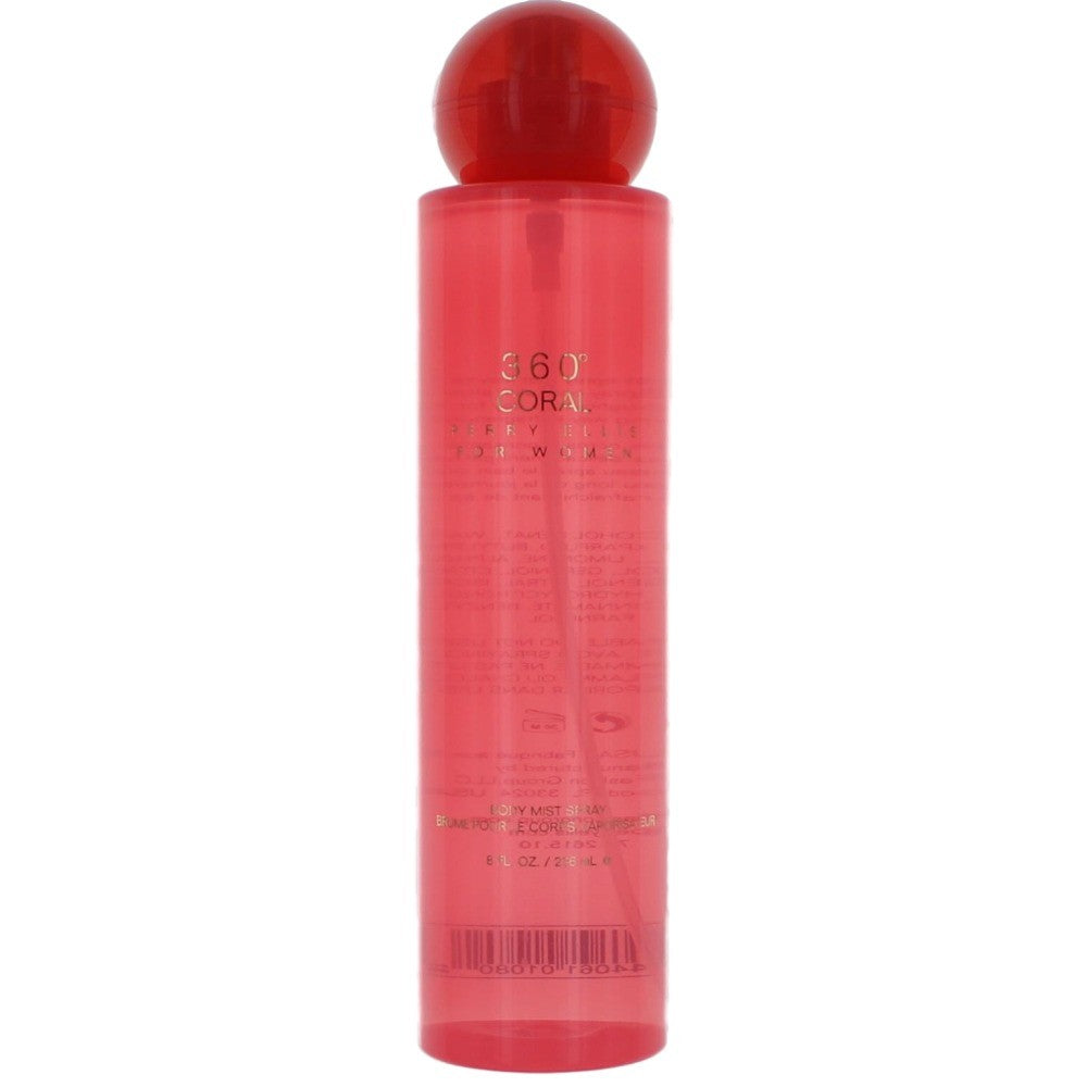 Perry Ellis 360 Coral by Perry Ellis 8 oz Body Mist for Women