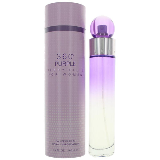 Perry Ellis 360 Purple by Perry Ellis 3.4 oz Eau de Parfum Spray Perfume for Women