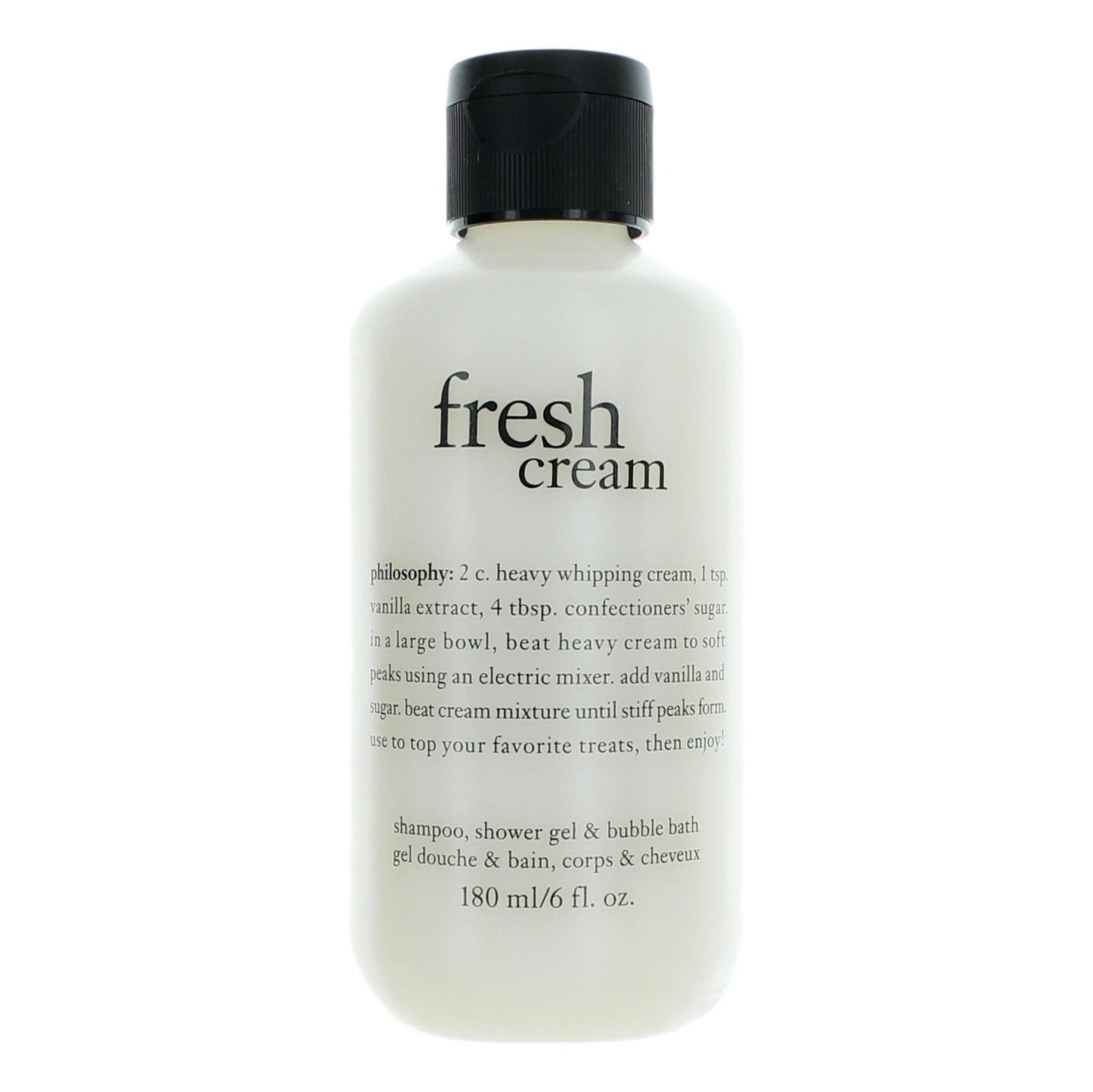 Fresh Cream by Philosophy 6 oz Shampoo Shower Gel and Bubble Bath Women