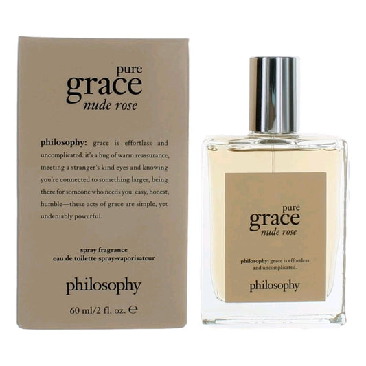 Pure Grace Nude Rose by Philosophy 2 oz Eau de Toilette Spray Perfume for Women