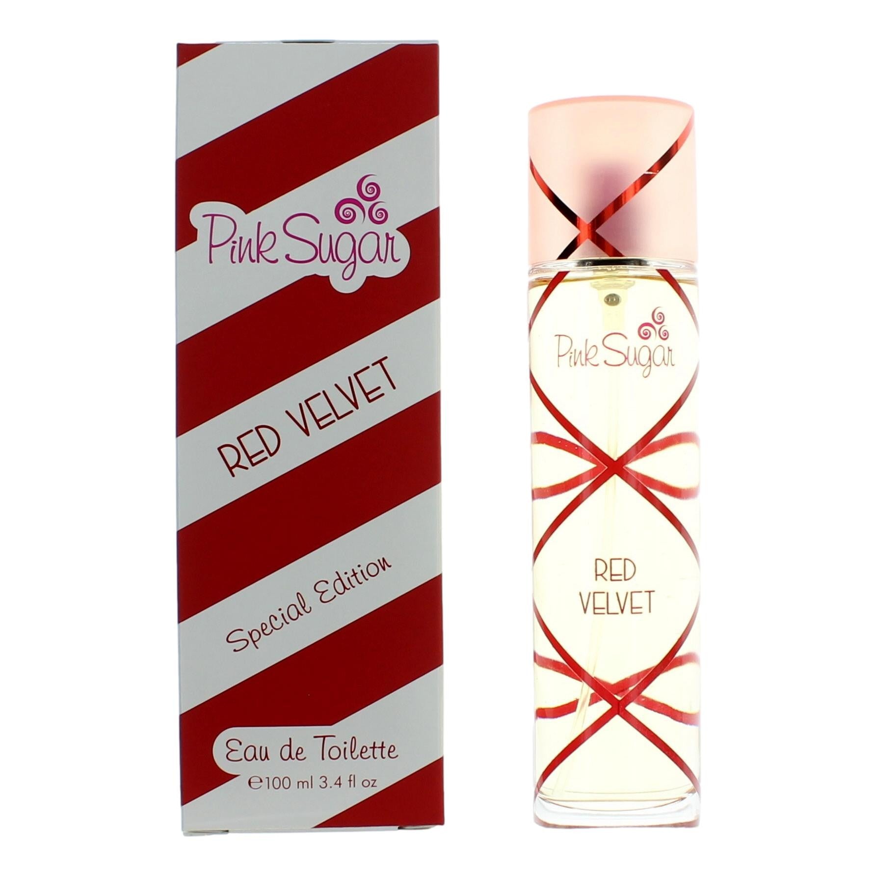 Pink Sugar Red Velvet Special Edition by Aquolina 3.4 oz Eau de Toilette Spray Perfume for Women