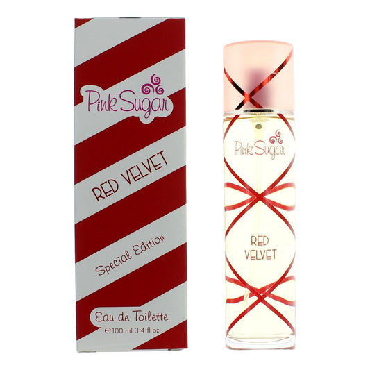 Pink Sugar Red Velvet Special Edition by Aquolina 3.4 oz Eau de Toilette Spray Perfume for Women