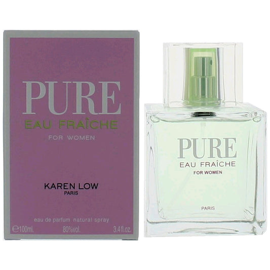 Pure Eau Fraiche by Karen Low 3.4 oz Eau de Parfum Spray Perfume for Women