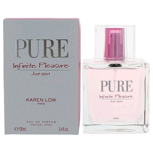 Pure Infinite Pleasure Just Girl by Karen Low 3.4 oz Eau de Parfum Spray Perfume for Women
