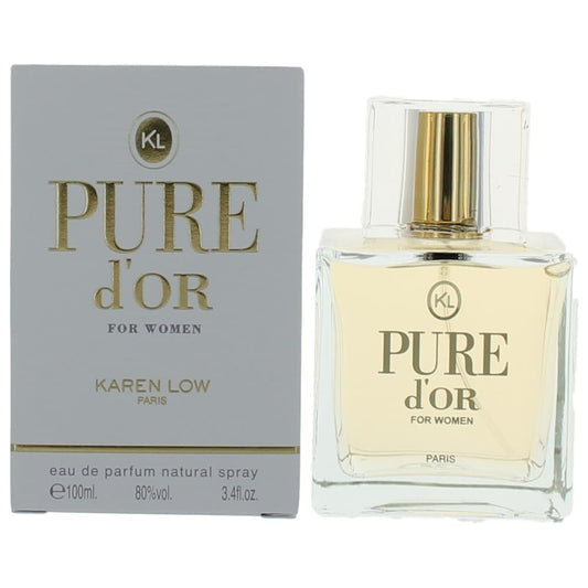 Pure D'or by Karen Low 3.4 oz Eau de Parfum Spray Perfume for Women