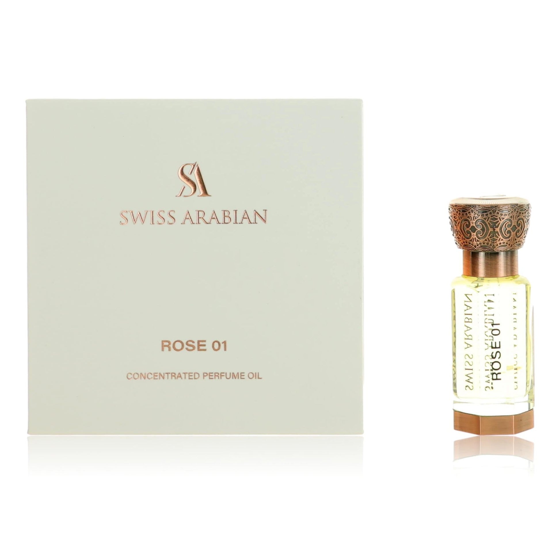 Rose 01 by Swiss Arabian 0.4 oz Perfume Oil for Unisex