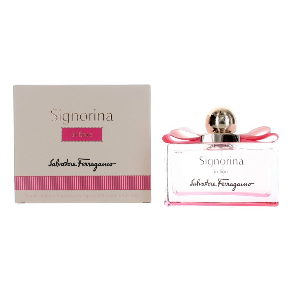 Signorina In Fiore by Salvatore Ferragamo 3.4 oz Eau de Toilette Spray Perfume for Women