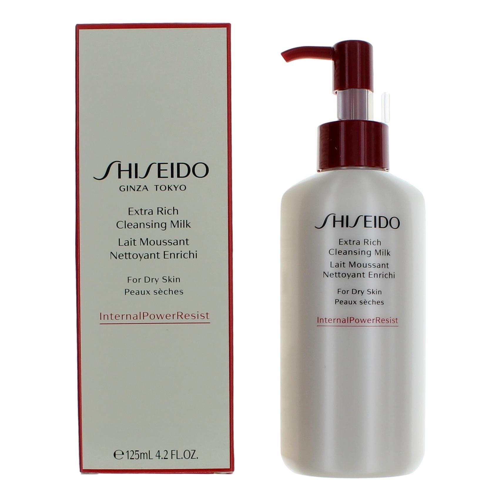 Shiseido Extra Rich Cleansing Milk by Shiseido 4.2 oz Facial Cleanser