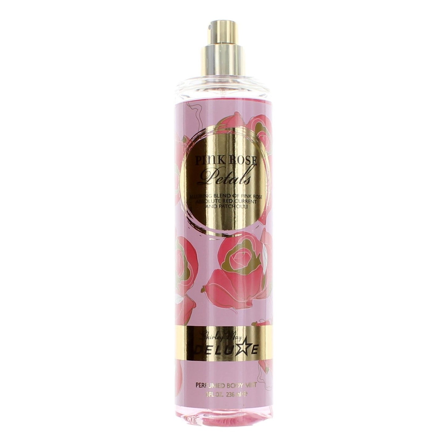 Pink Rose Petals by Shirley May Deluxe 8 oz Perfumed Body Mist Women