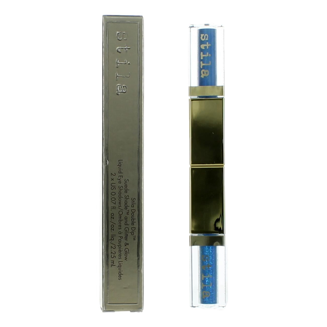 Stila Double Dip by Stila Beauty 2 x .07 oz Liquid Eye Shadows- Blue Jean