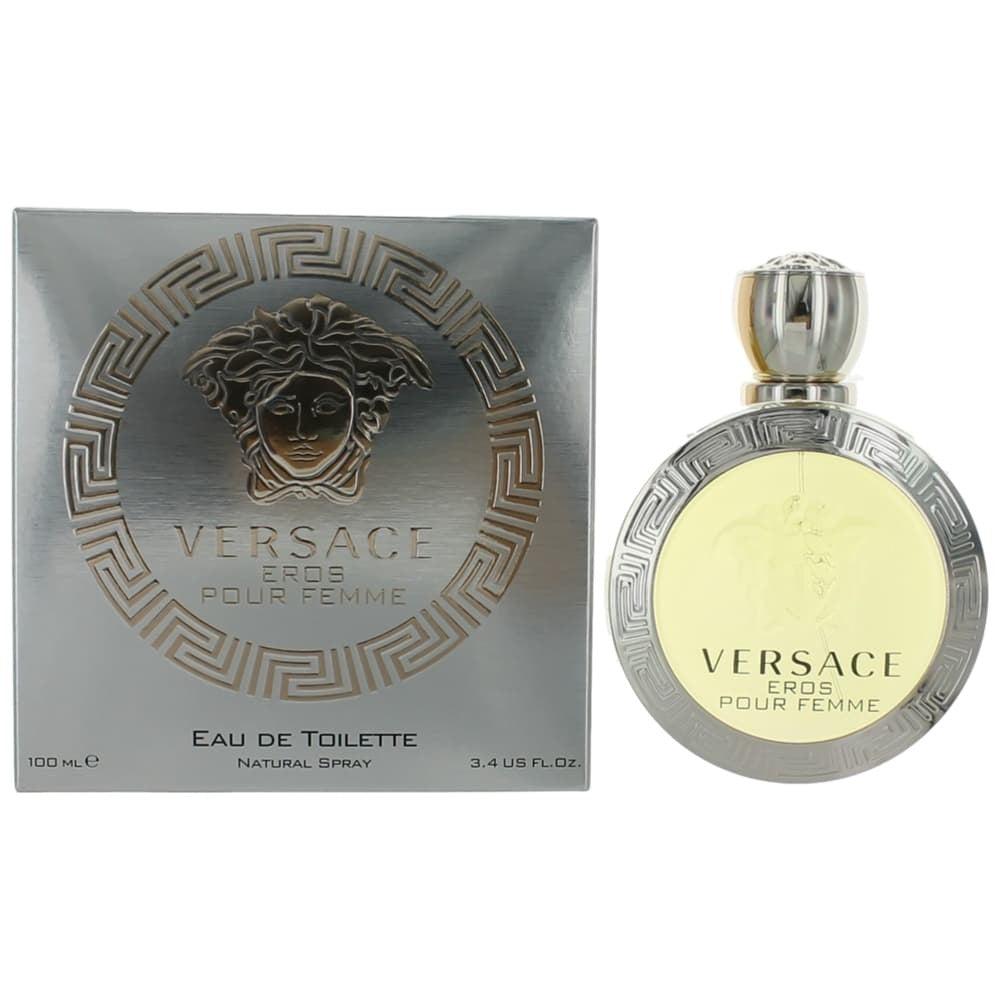 Eros Pour Femme by Versace 3.4 oz Eau de Toilette Spray Perfume for Women