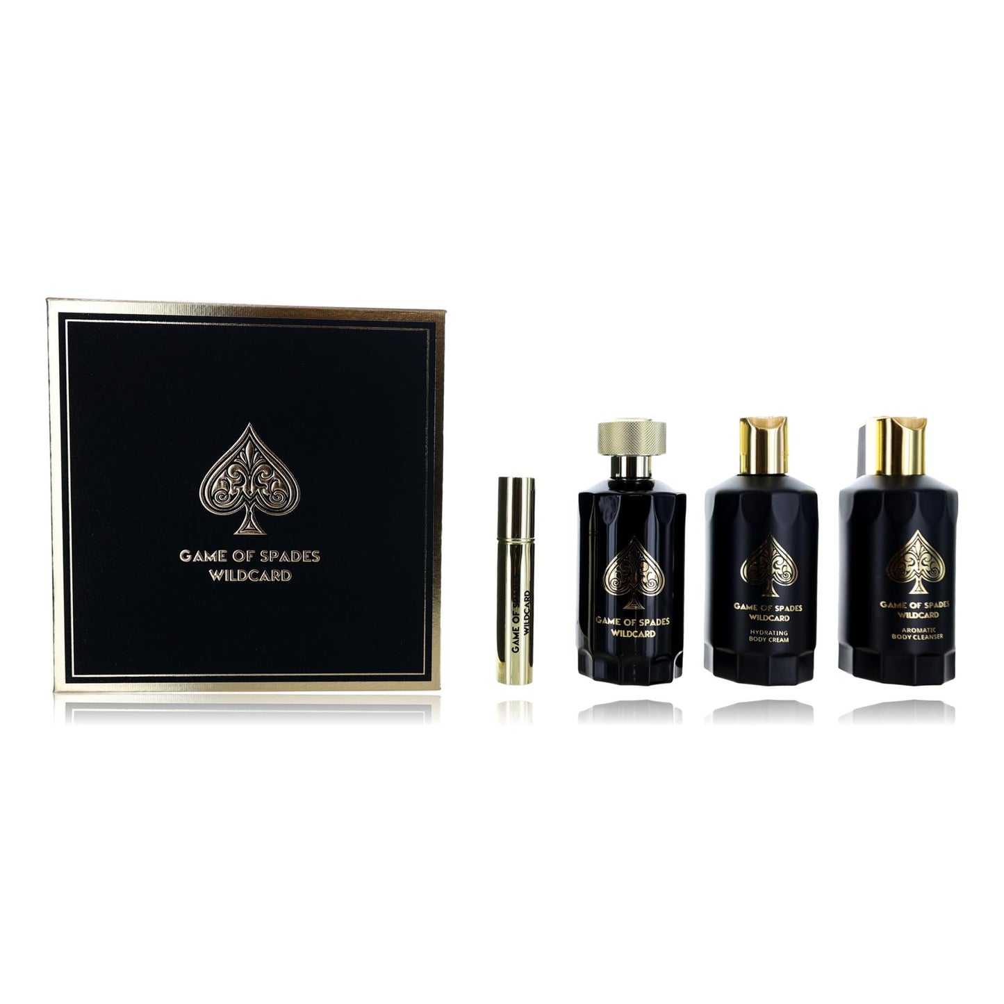 Game of Spades Wildcard by Jo Milano 4 Piece Gift Set for Unisex