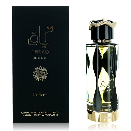 Teriaq Intense by Lattafa 3.4 oz Eau de Parfum Spray Perfume for Unisex