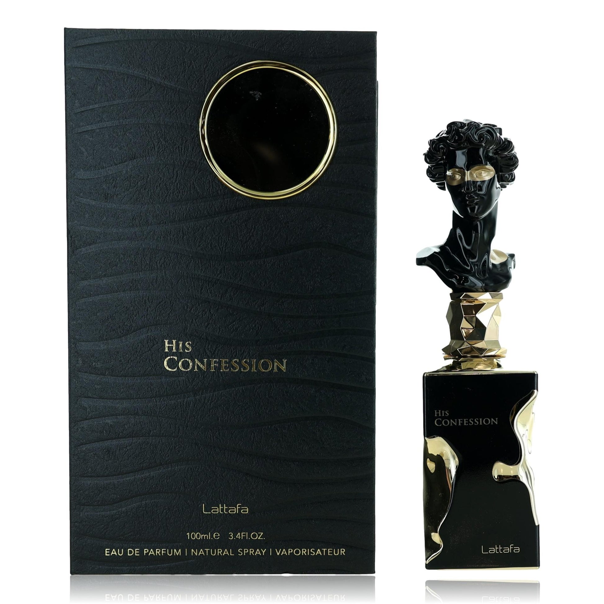 His Confession by Lattafa 3.4 oz Eau de Parfum Spray Cologne for Men