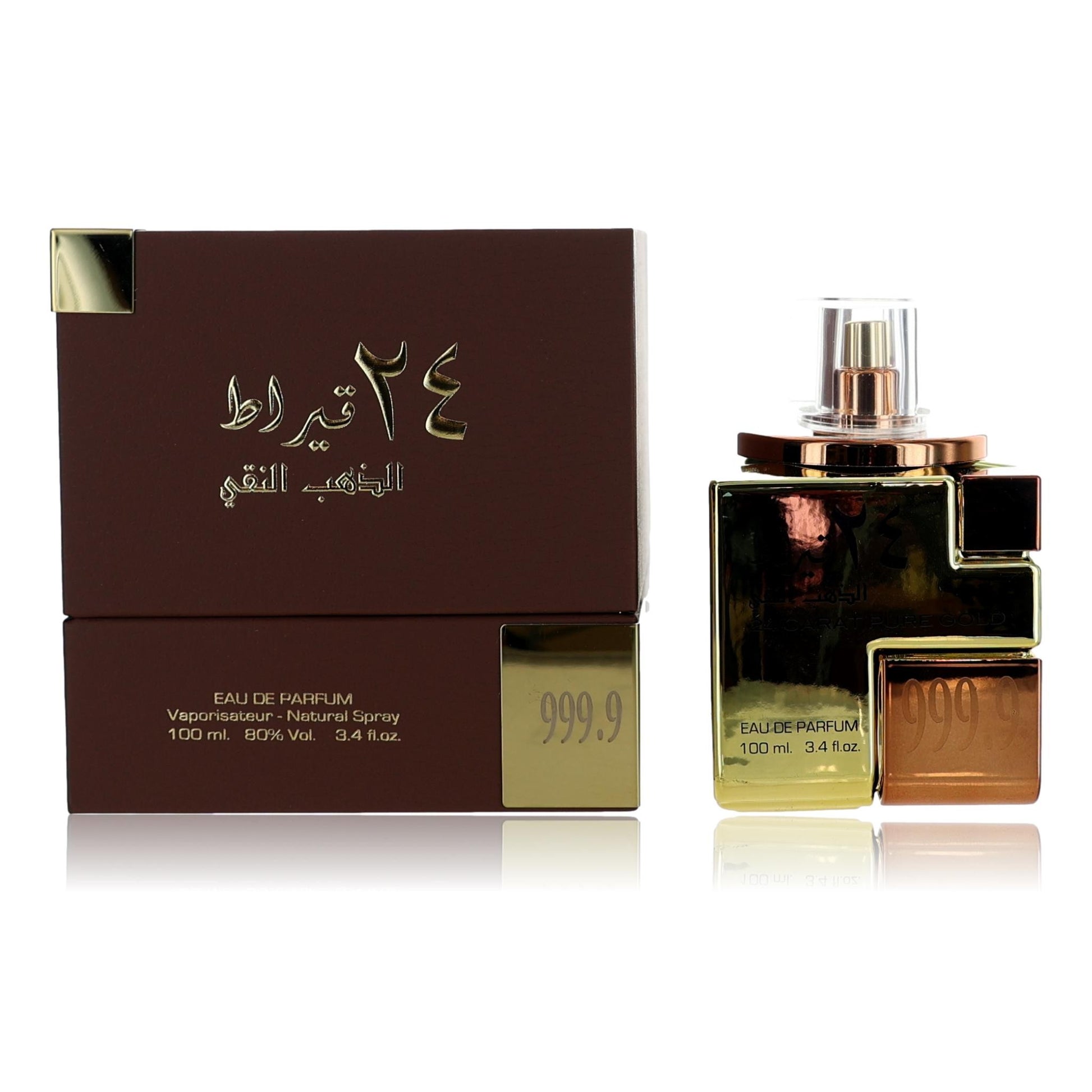 24 Carat Pure Gold by Lattafa 3.4 oz Eau de Parfum Spray Perfume for Unisex