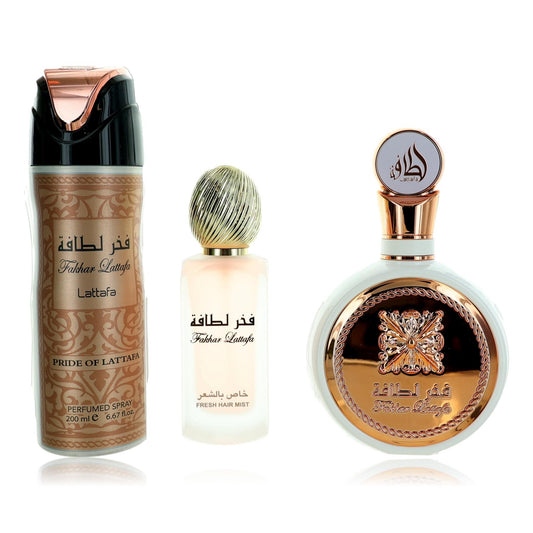 Fakhar by Lattafa 3 Piece Gift Set for Women