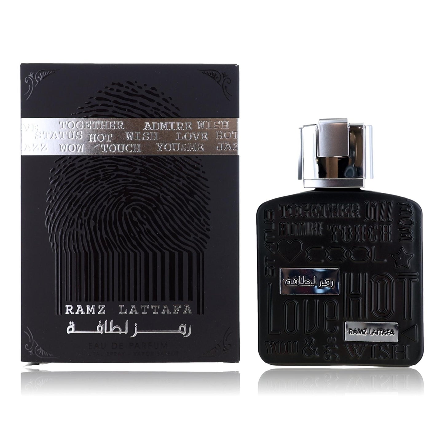 Ramz Silver by Lattafa 3.4 oz Eau de Parfum Spray Perfume for Unisex