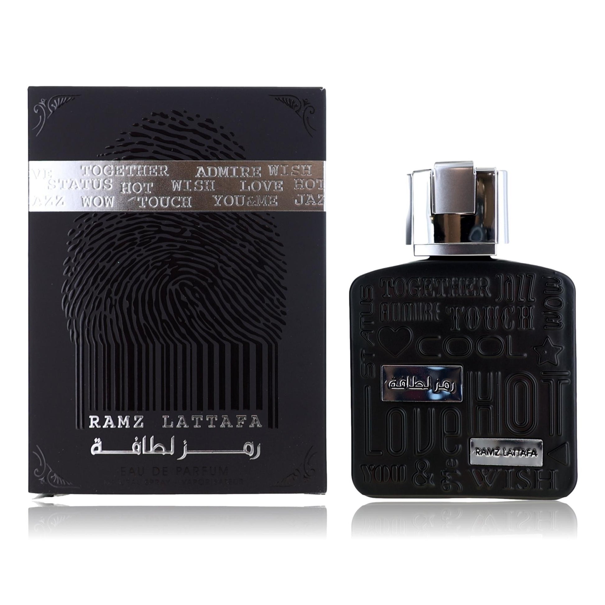 Ramz Silver by Lattafa 3.4 oz Eau de Parfum Spray Perfume for Unisex