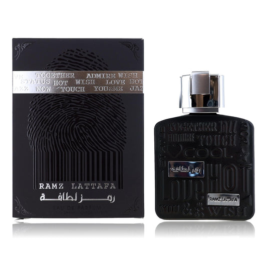 Ramz Silver by Lattafa 3.4 oz Eau de Parfum Spray Perfume for Unisex