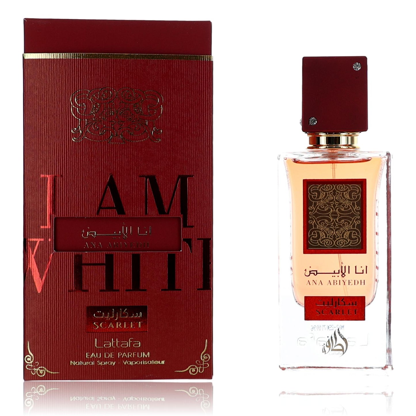 Ana Abiyedh Scarlet by Lattafa 2.04 oz Eau de Parfum Spray Perfume for Women