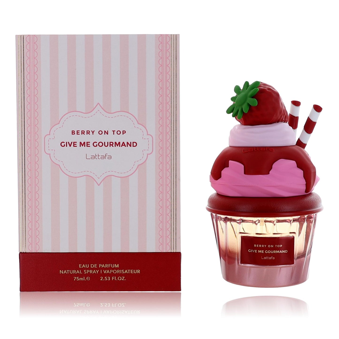 Berry On Top Give Me Gourmand by Lattafa 2.53 oz Eau de Parfum Spray Perfume for Women