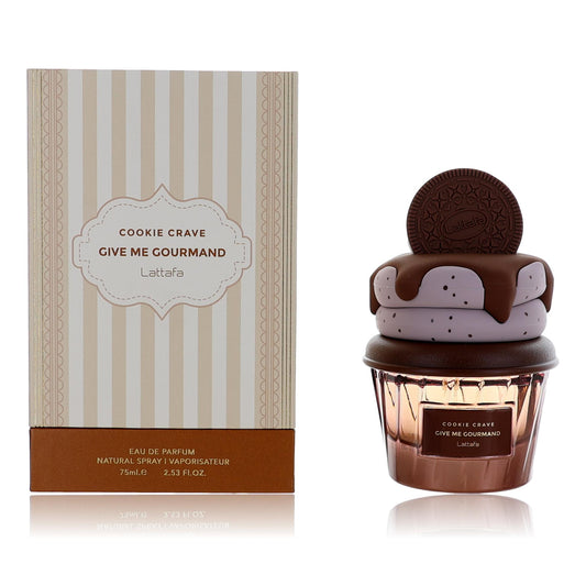 Cookie Crave Give Me Gourmand by Lattafa 2.53 oz Eau de Parfum Spray Perfume for Women