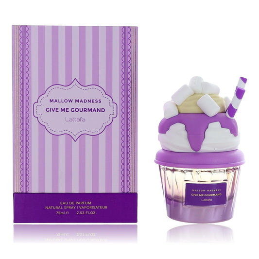 Mallow Madness Give Me Gourmand by Lattafa 2.53 oz Eau de Parfum Spray Perfume for Women