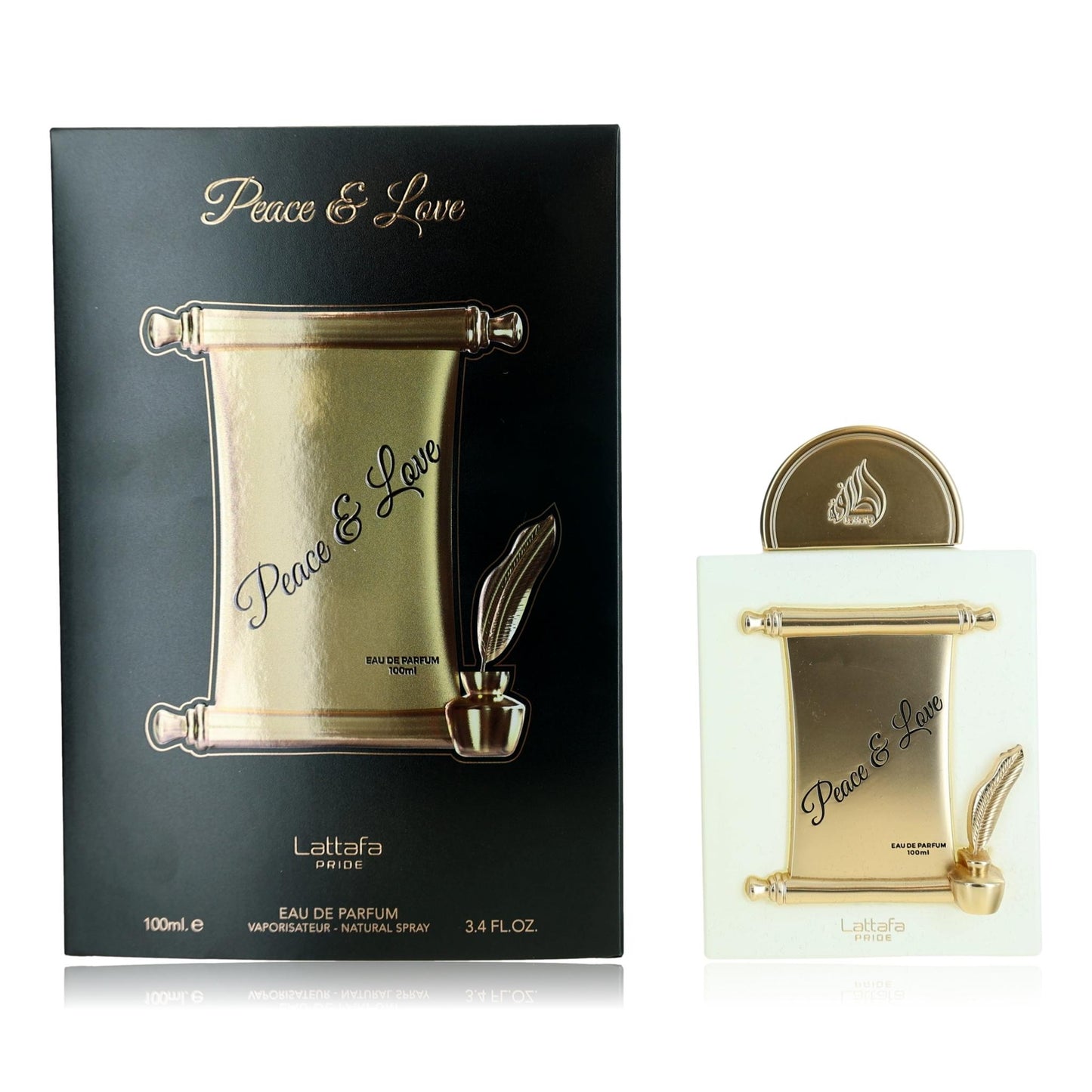 Pride Peace & Love by Lattafa 3.4 oz Eau de Parfum Spray Perfume for Unisex