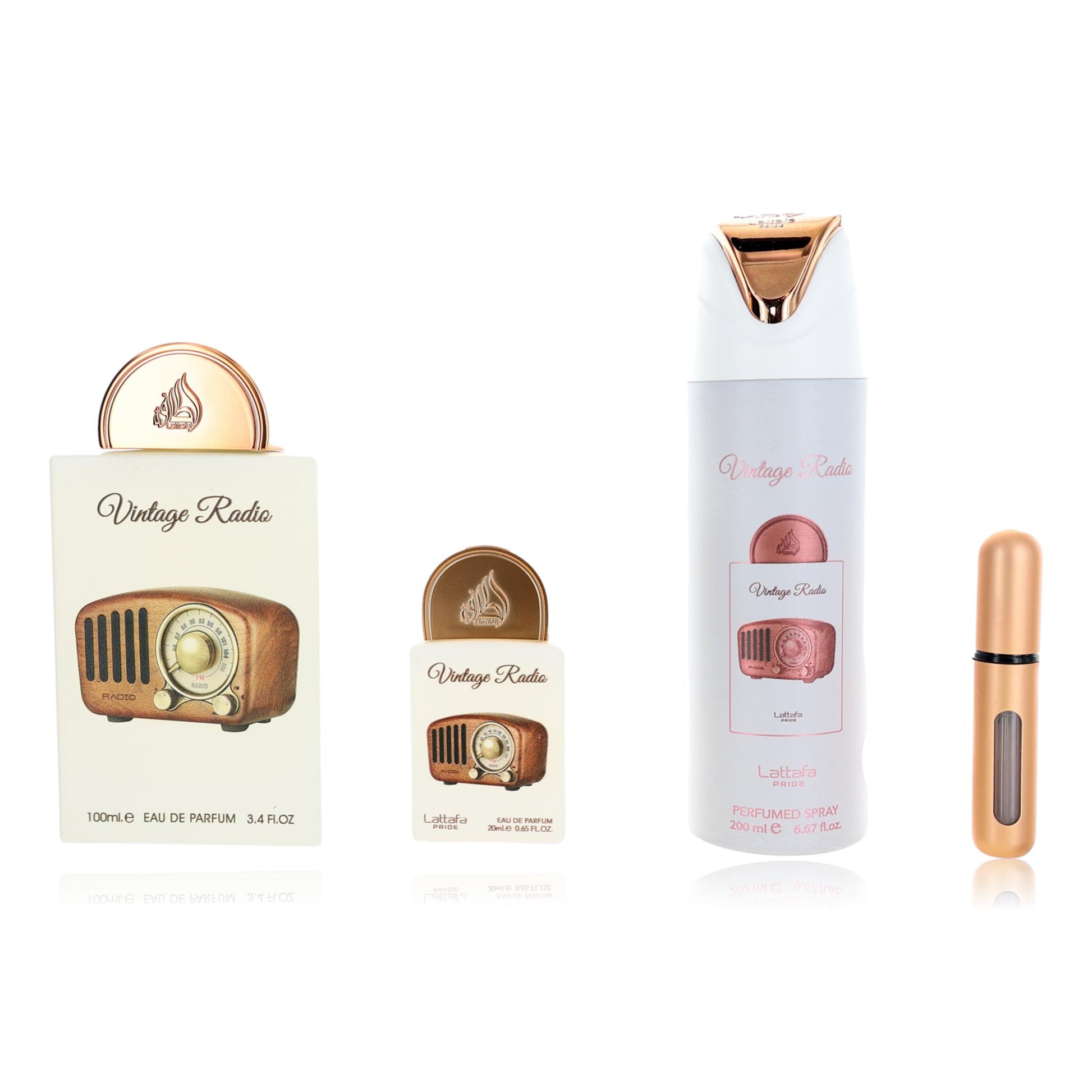 Vintage Radio by Lattafa 3 Piece Gift Set for Unisex