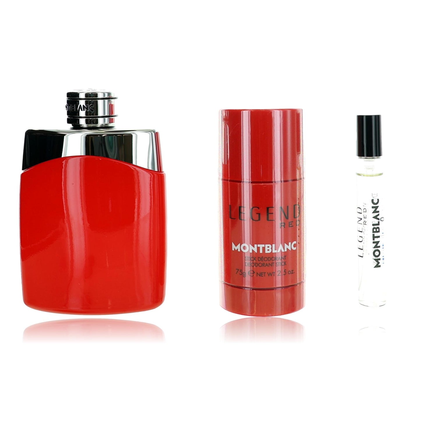 Mont Blanc Legend Red by Mont Blanc 3 Piece Gift Set for Men