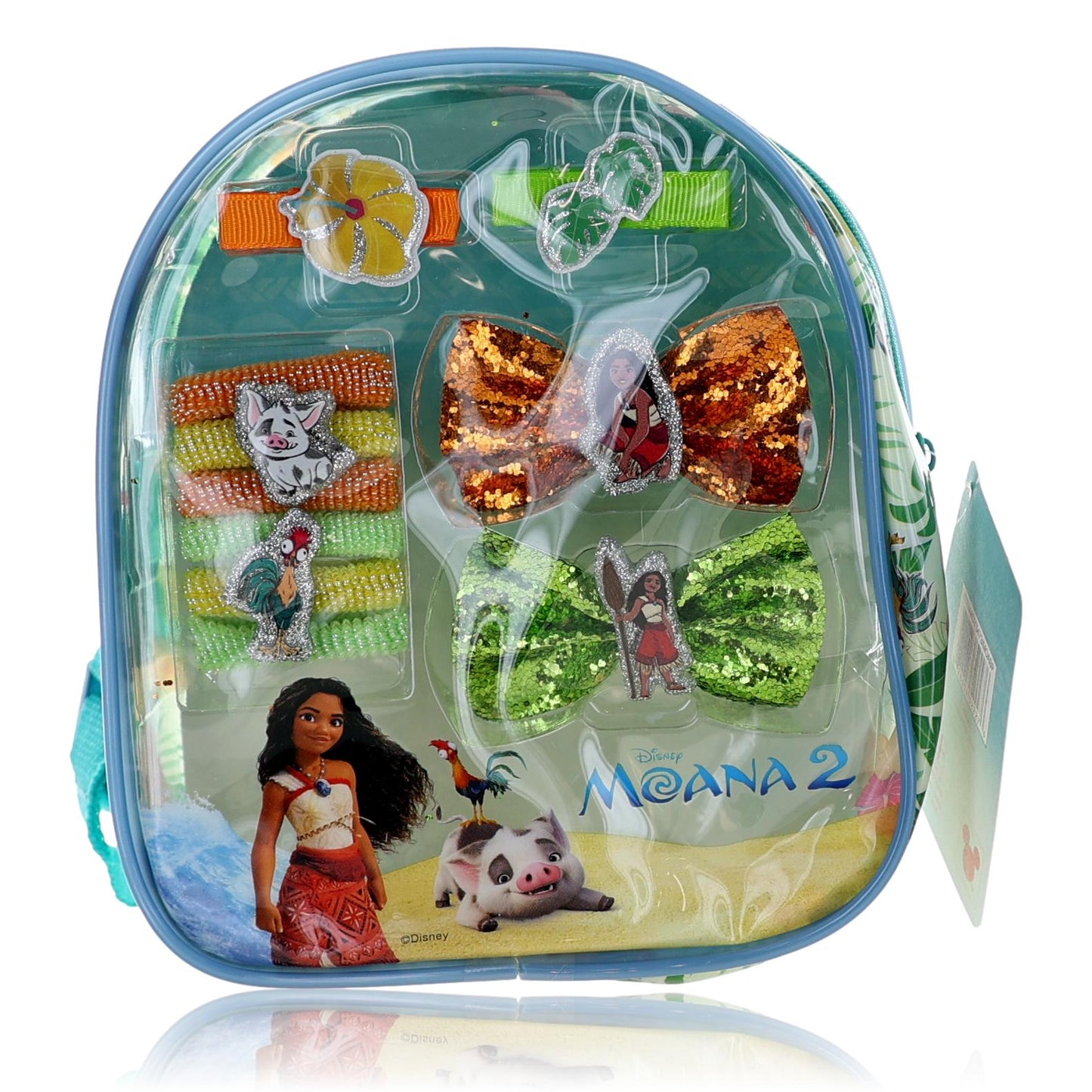 Moana Hair Accessory Backpack by Disney 11 Piece Set for Kids