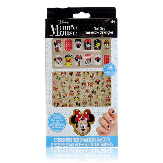 Minnie Mouse Nail Art Set by Disney 66 Piece Set for Kids